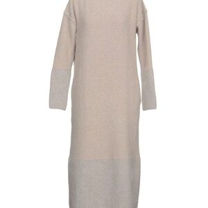 Beige Long Sleeve Dress for winter